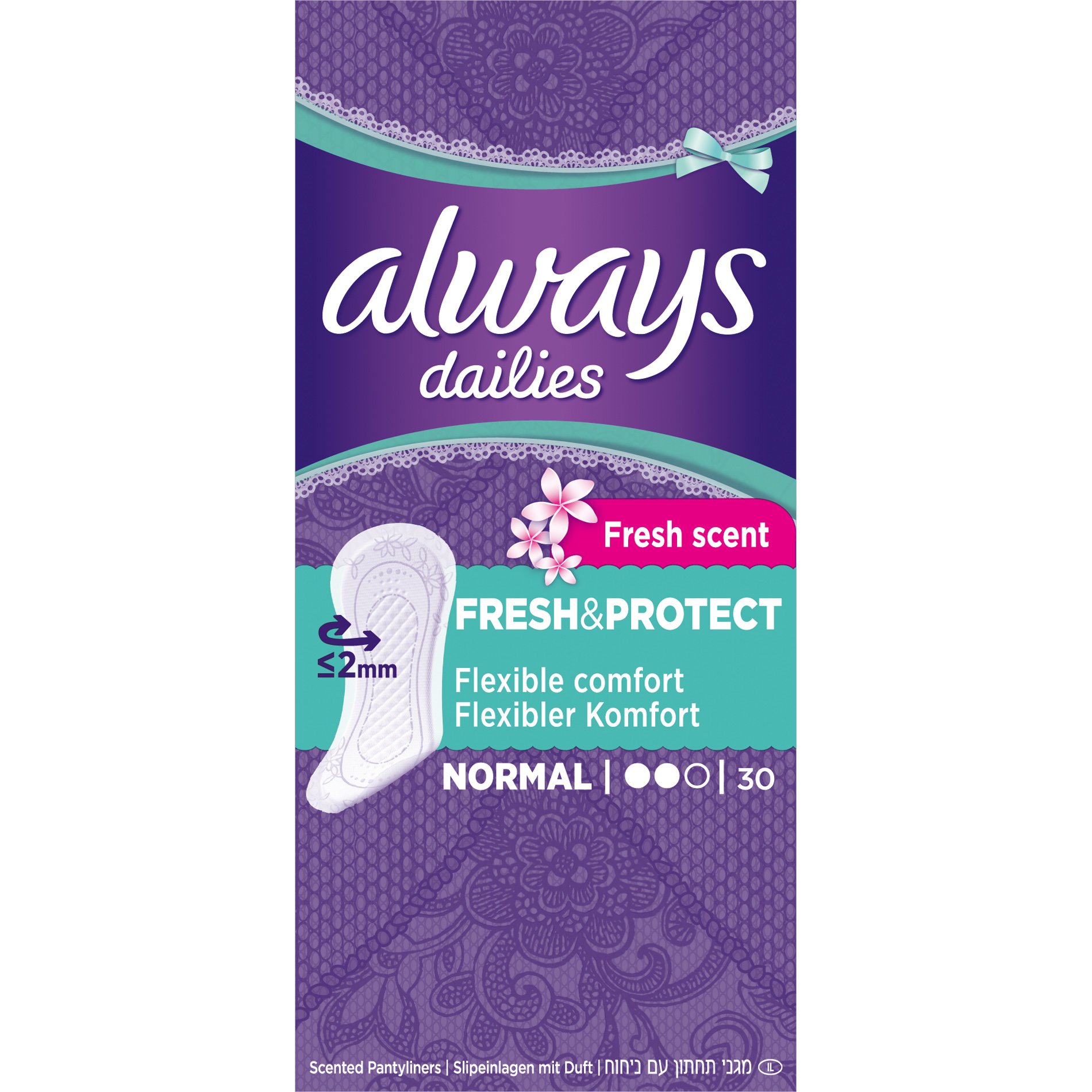 Always Dailies Fresh Protect Normal Fresh Scent