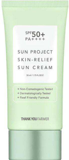 Thank You Farmer Sun Project Skin Relief Face Sun Cream Spf50+