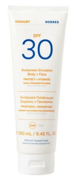 Korres Yoghurt Sunscreen Emulsion Face & Body Spf30