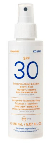 Korres Yoghurt Sunscreen Spray Emulsion Face & Body Spf30