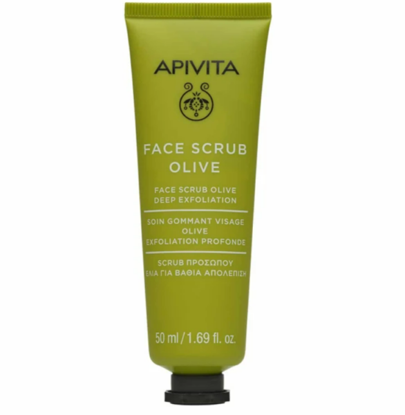 Apivita Face Scrub With Olive for Deep Exfoliating 50ml