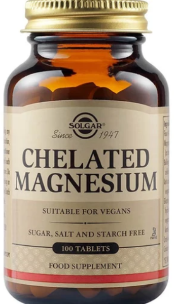 Solgar Chelated Magnesium 100mg, 100tabs