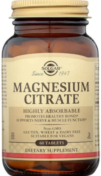 Solgar Magnesium Citrate 60tabs