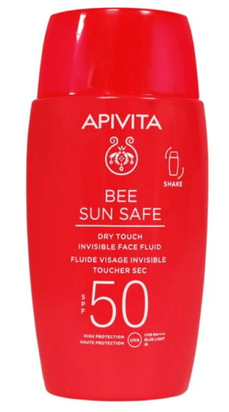 Apivita Bee Sun Safe Dry Touch Invisible Face Fluid Spf50