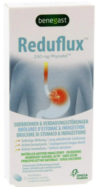 Benegast Reduflux 250mg Phycodol 20 Chew.tabs