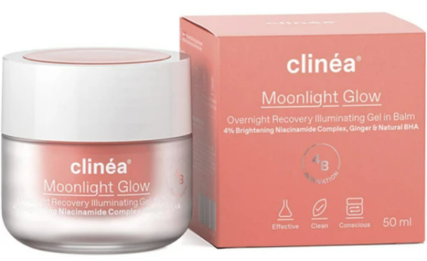 Clinea Moonlight Glow Overnight Recovery Illuminating Gel in Balm 50ml