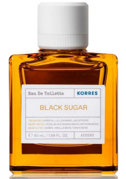 Korres Black Sugar, Oriental Lily & Caramel, Heliotrope Eau de Toilette 50ml