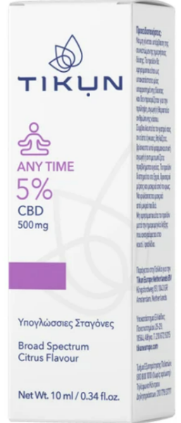 Tikun Any Time 5% CBD 500mg 10ml