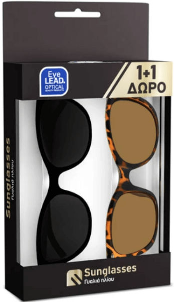 Eyelead Πακέτο Προσφοράς Polarized Γυναικεία Γυαλιά Ηλίου L669 Καφέ-Ταρταρούγα L670 Μαύρο 2 Τεμάχια