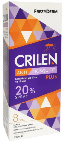 Frezyderm Crilen Anti Mosquito Plus 20% Spray 100ml