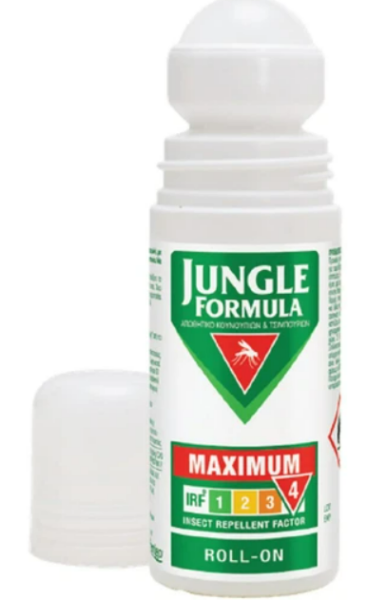 Jungle Formula Maximum Roll On 50ml. Εντωμοαπωθητικό ρολ-ον για ενήλικες