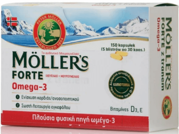 Moller’s Forte Μουρουνέλαιο 150caps