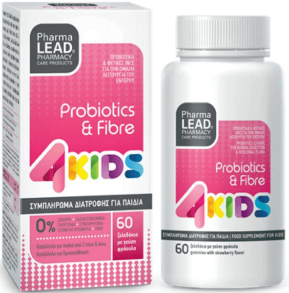 Pharmalead Probiotics & Fibre 4Kids 60 Ζελεδάκια. Προβιοτικά για παιδιά