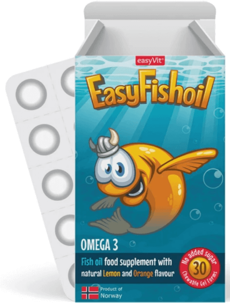 EasyVit EasyFishoil Omega 3 with Vitamin D 30 Ζελεδάκια