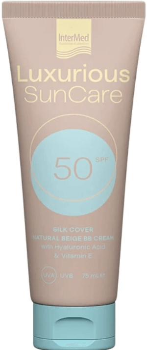 Luxurious Sun Care Silk Cover BB Cream with Hyaluronic Acid Spf50