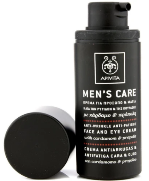 Apivita Mens Care Anti-Wrinkle & Anti-Fatique Face & Eye Cream With Cardamom & Propolis 50ml