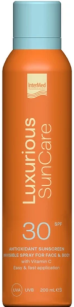 Luxurious Suncare Antioxidant Sunscreen Invisible Spray Spf30, 200ml