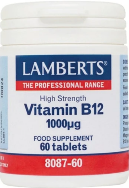 Lamberts Βιταμίνη B12 1000μg, 60tabs