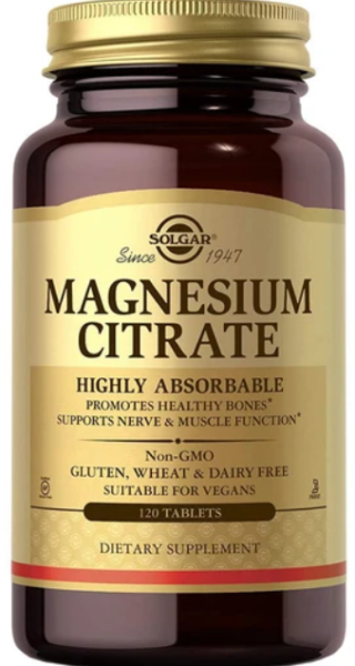 Solgar Magnesium Citrate 120tabs