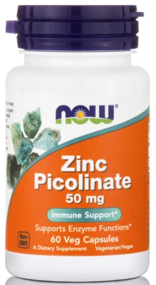 Now Foods Zinc Picolinate 50mg 60veg.caps