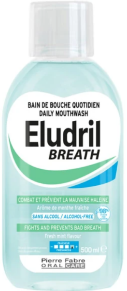 Eludril Breath Daily Mouthwash 500ml