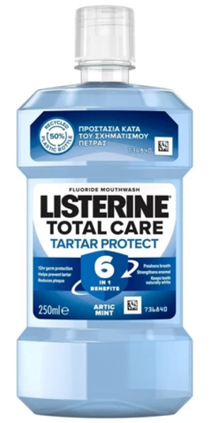 Listerine Total Care Tartar Protect Στοματικό Διάλυμα για Πρόληψη και Καταπολέμηση της Πλάκας και της Πέτρας 250ml