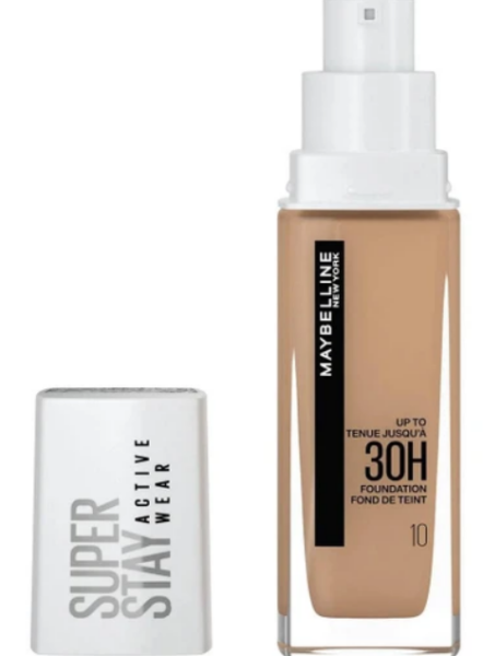 Maybelline Super Stay 30H Foundation Υγρό Make Up για Τέλεια Κάλυψη Έως και 30 Ώρες 30ml - 10 Ivory