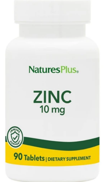 Natures Plus Zinc 10mg, 90tabs