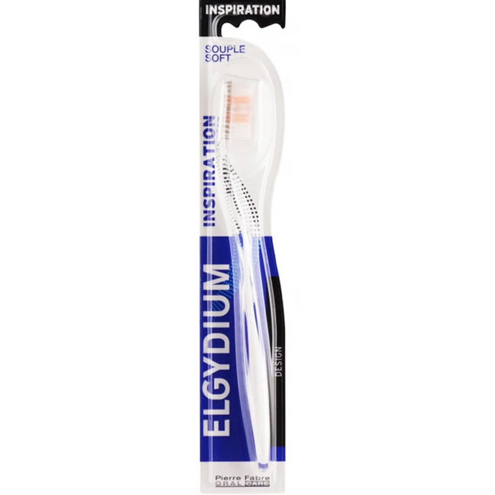 Elgydium Inspiration Soft Χειροκίνητη Μαλακή Οδοντόβουρτσα για Άνετο Καθαρισμό & στα πιο Δύσκολα Σημεία 1 Τεμάχιο – Άσπρο