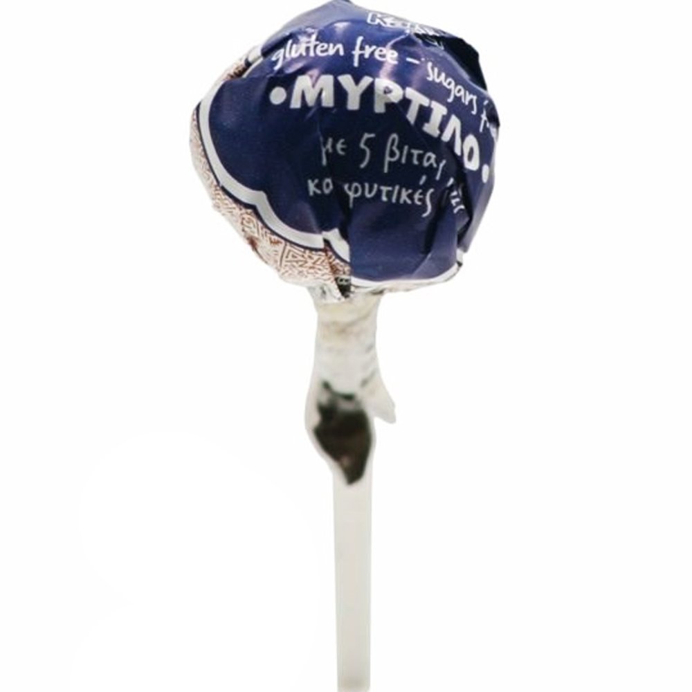 Kaiser Lollipop with Vitamins & Natural Fibers Γλειφιτζούρι με Βιταμίνες & Φυτικές Ίνες με Πλούσια Γεύση 1 Τεμάχιο - Μύρτιλο φωτογραφία