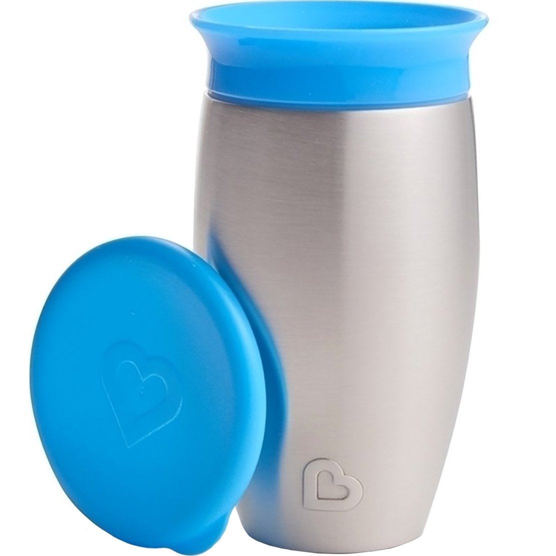 Munchkin Munchkin Miracle 360 Stainless Steel Cup 12m+ Παιδικό Ανοξείδωτο Κύπελλο - Θερμός 296ml - Μπλε