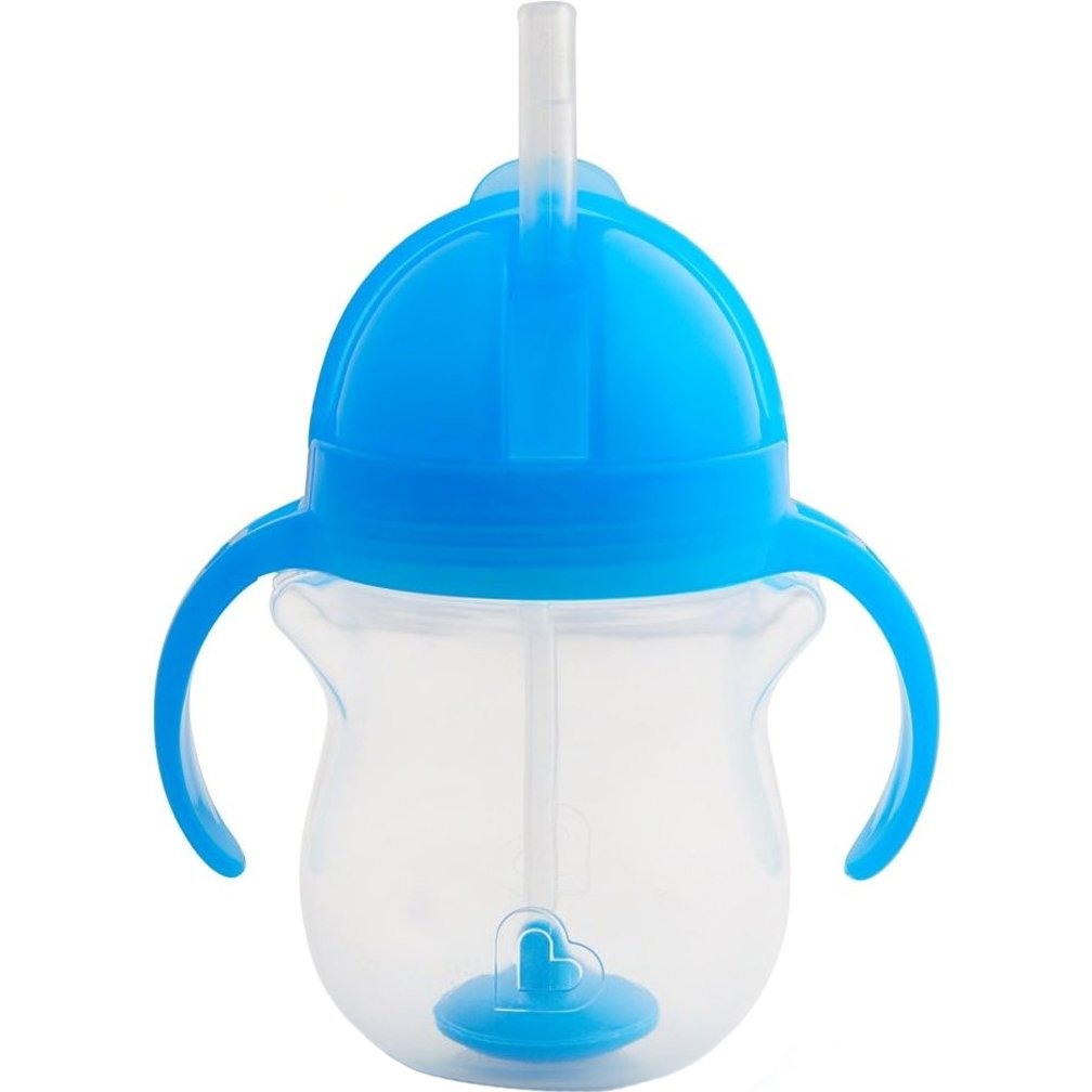 Munchkin Munchkin Click Lock Tip & Sip Straw Cup 6m+ Ποτήρι με Ευέλικτο Καλαμάκι 207ml - Μπλε