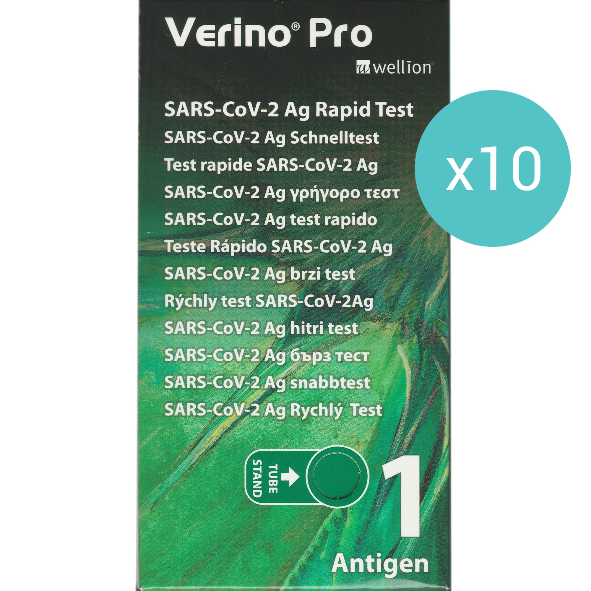 Wellion Σετ Wellion Verino Pro Sars-Cov-2 Ag Rapid Self Test Διαγνωστικά Τεστ Covid-19 Ταχείας Ανίχνευσης Αντιγόνου με Ρινοφαρυγγικό Δείγμα 10 Τεμάχια