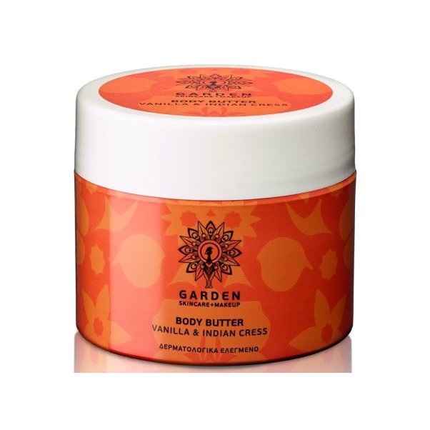 Garden Body Butter Vanilla & Indian Cress Θρεπτικό και Ενυδατικό Βούτυρο Σώματος με Ινδοκάρδαμο 200ml