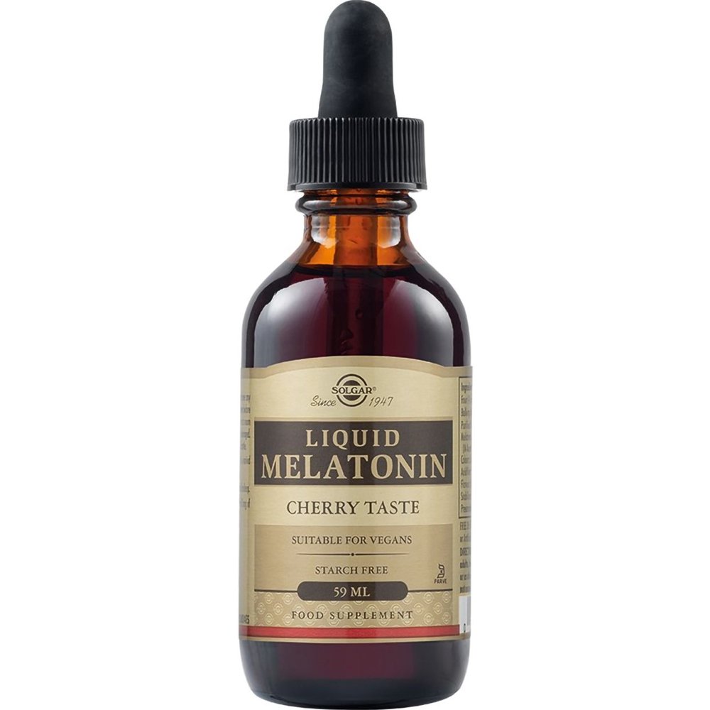 Solgar Solgar Liquid Melatonin Συμπλήρωμα Διατροφής Μελατονίνης σε Πόσιμο Υγρό για Μείωση του Χρόνου Έλευσης Ύπνου & Αντιμετώπιση του Jet Lag  με Γεύση Κεράσι 59ml