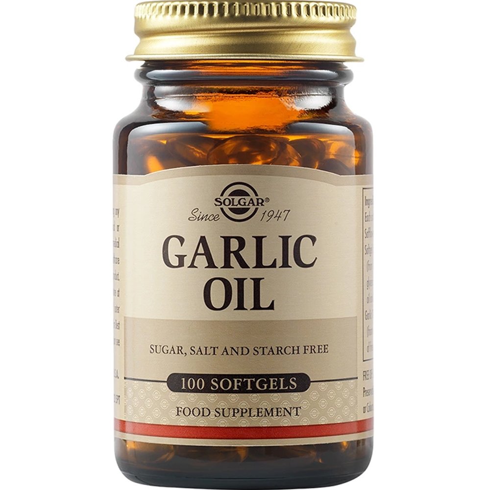 Solgar Garlic Oil Συμπλήρωμα Διατροφής Έλαιου Σκόρδου για τη Θωράκιση του Καρδιαγγειακού Συστήματος & Μείωση της Υψηλής Πίεσης με Αντιφλεγμονώδεις Ιδιότητες 100 Softgels φωτογραφία