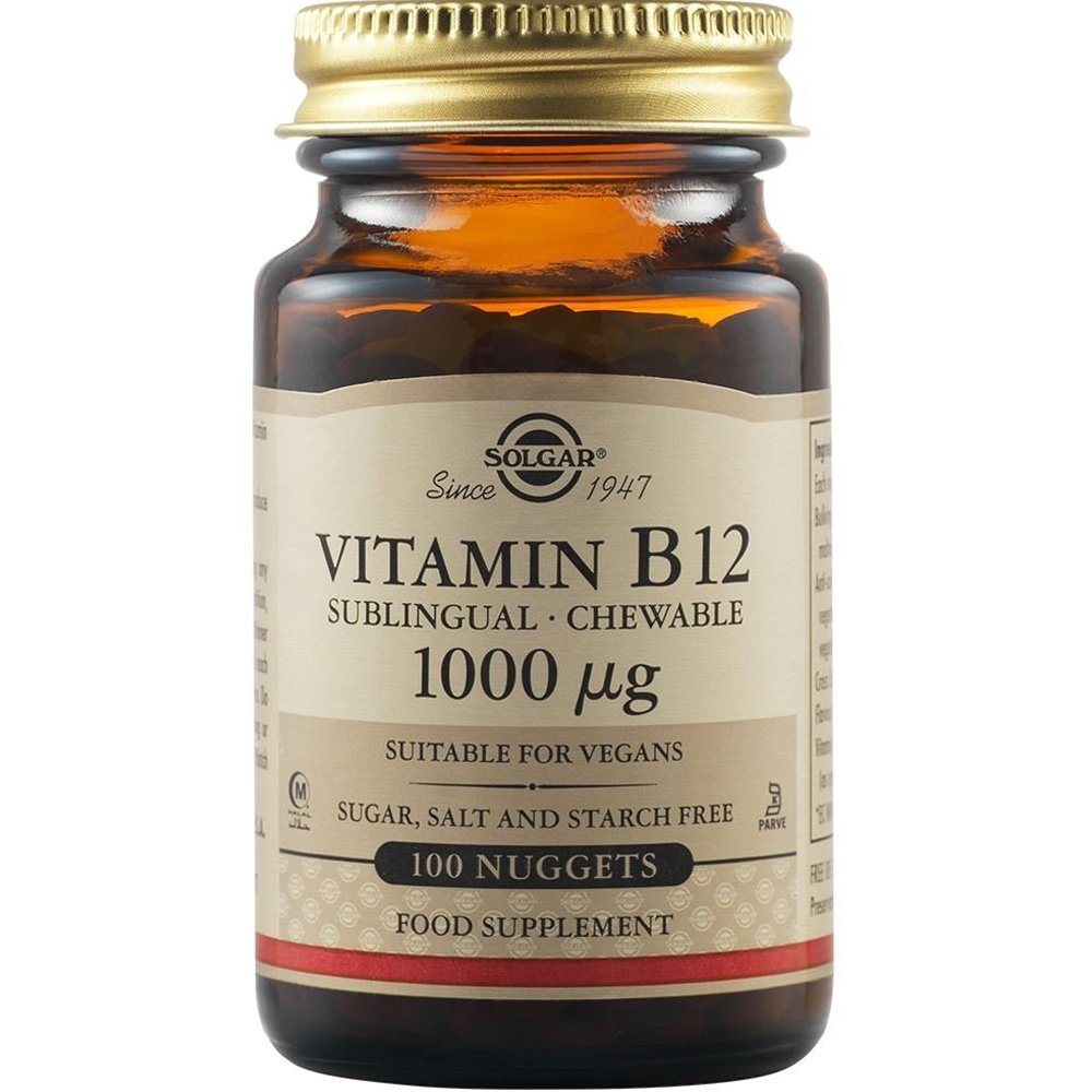 Solgar Solgar Vitamin B12 Συμπλήρωμα Διατροφής Βιταμίνης Β12 για την Καλή Λειτουργία του Νευρικού Συστήματος με Γεύση Κεράσι 100chew.tabs