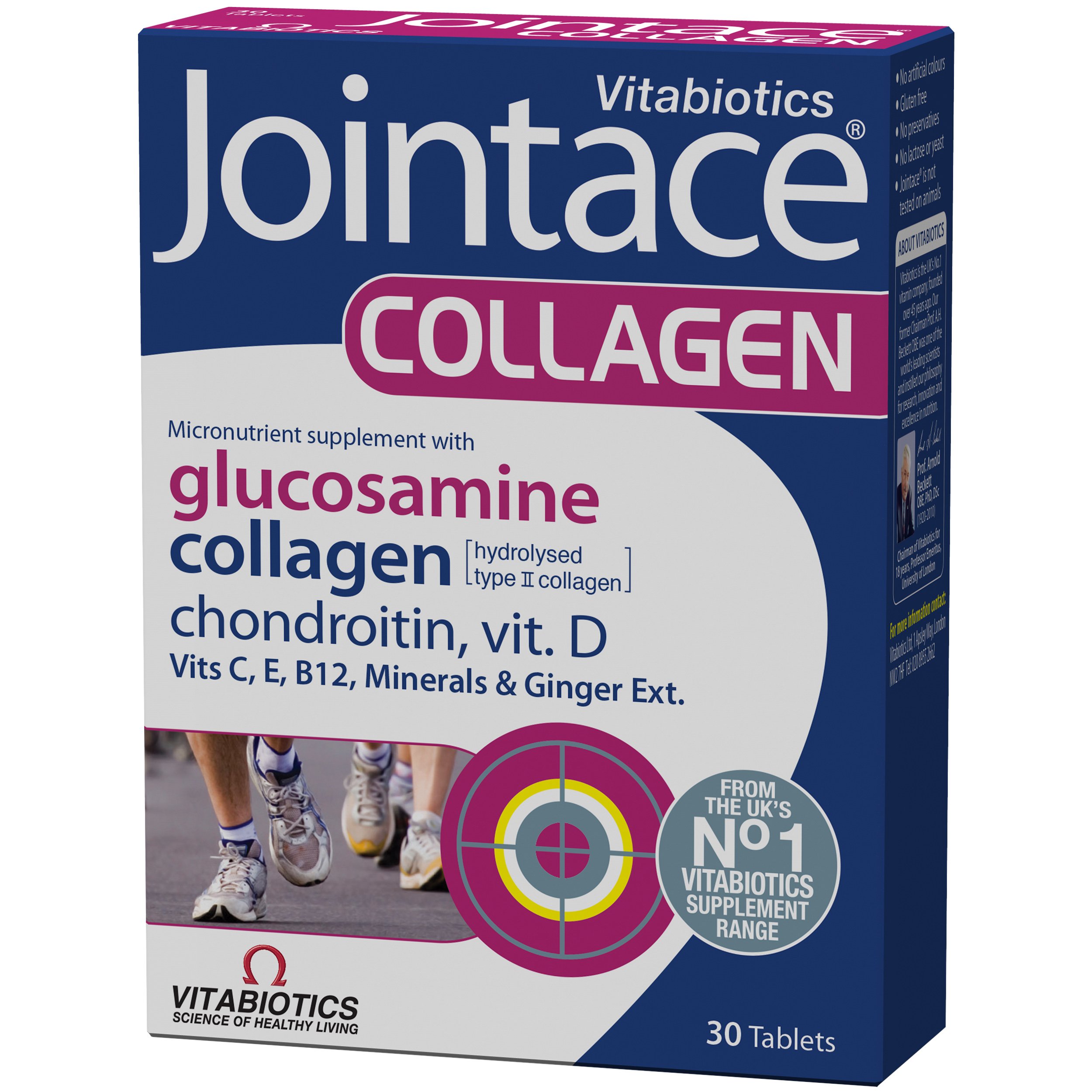 Vitabiotics Vitabiotics Jointace Collagen Συμπλήρωμα Διατροφής που Συμβάλλει Στην Υγεία των Αρθρώσεων 30tabs