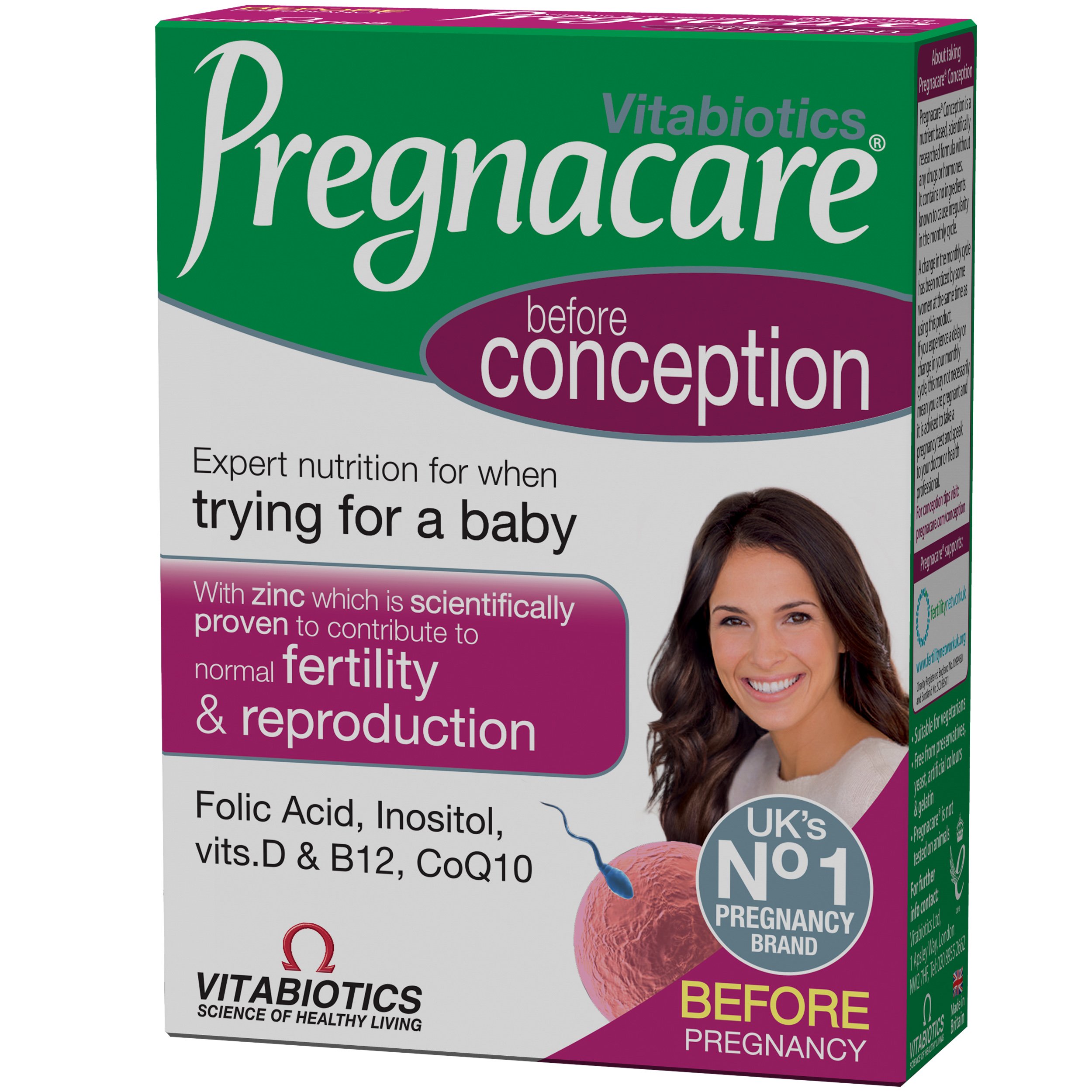 Vitabiotics Pregnacare Before Conception Συμπλήρωμα Διατροφής που Ενισχύει την Αναπαραγωγική Υγεία της Γυναίκας 30tabs φωτογραφία