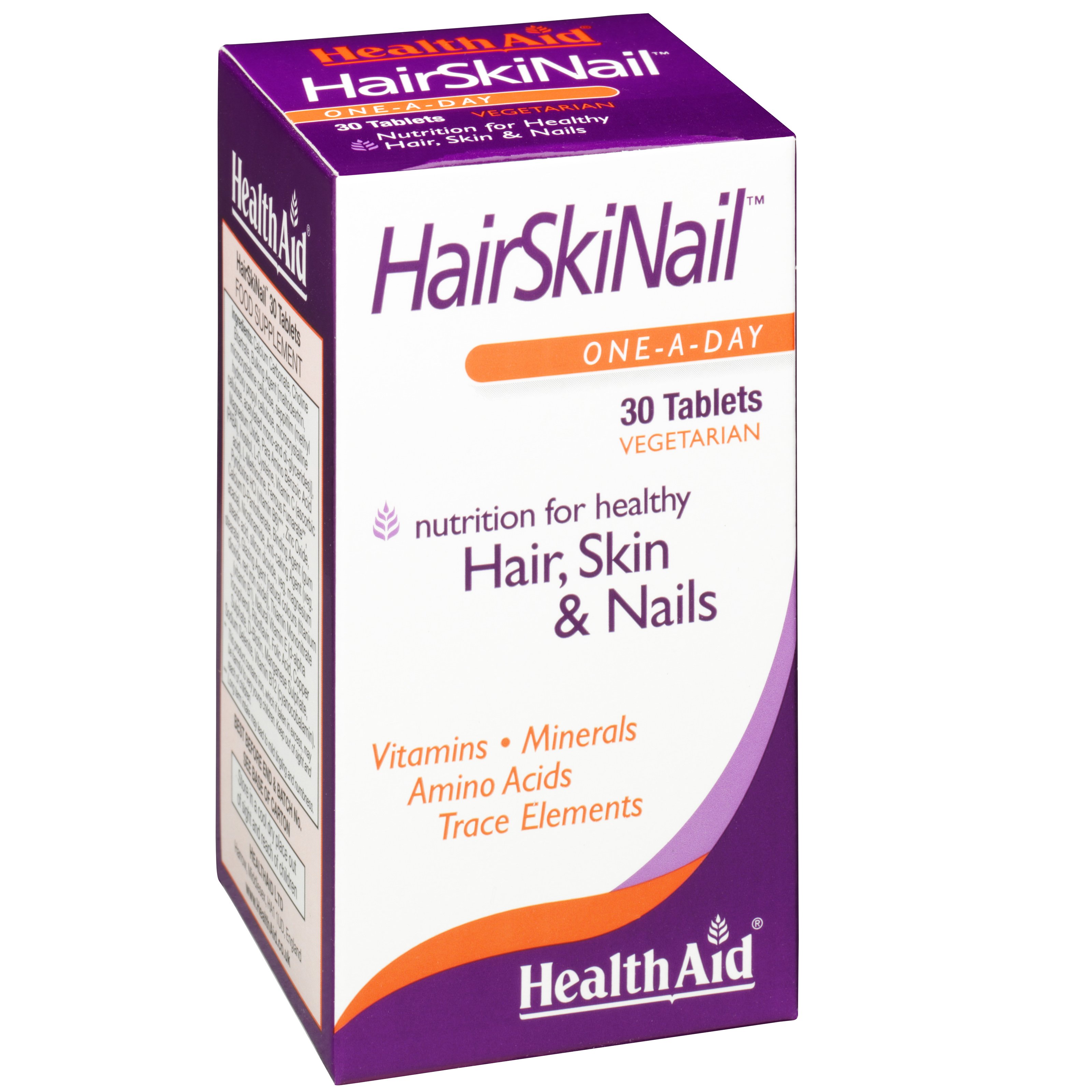 Health Aid Health Aid Hair Skin & Nails Συμπλήρωμα Διατροφής για Δυνατά, Υγιή Νύχια Μαλλιά Και Δέρμα 30tabs