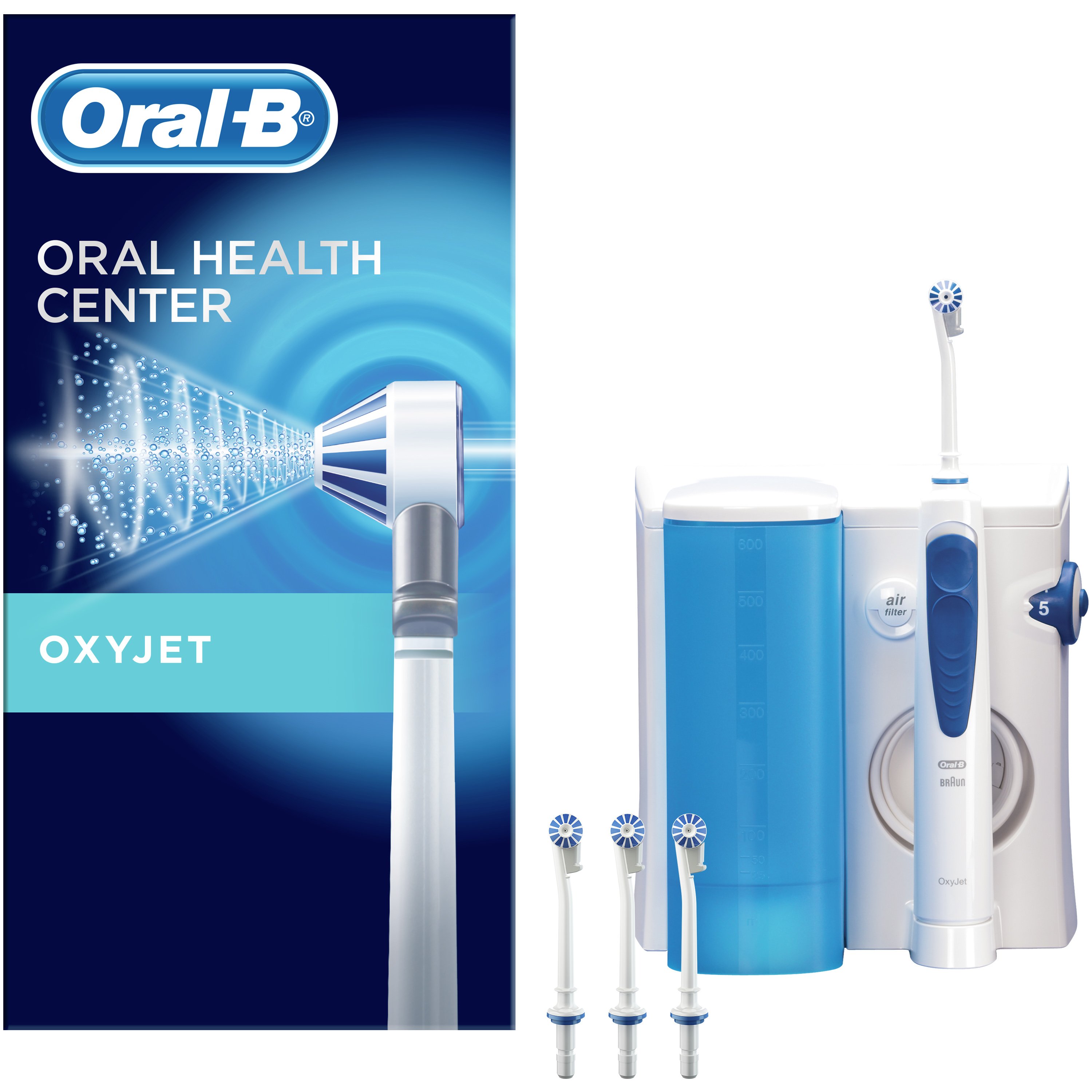 Oral-B Oral-b Oxyjet Oral Health Συσκευή Καταιονισμού Εκτόξευσης Νερού για Επαγγελματικό Καθαρισμό & Προστασία των Ούλων 1 Τεμάχιο