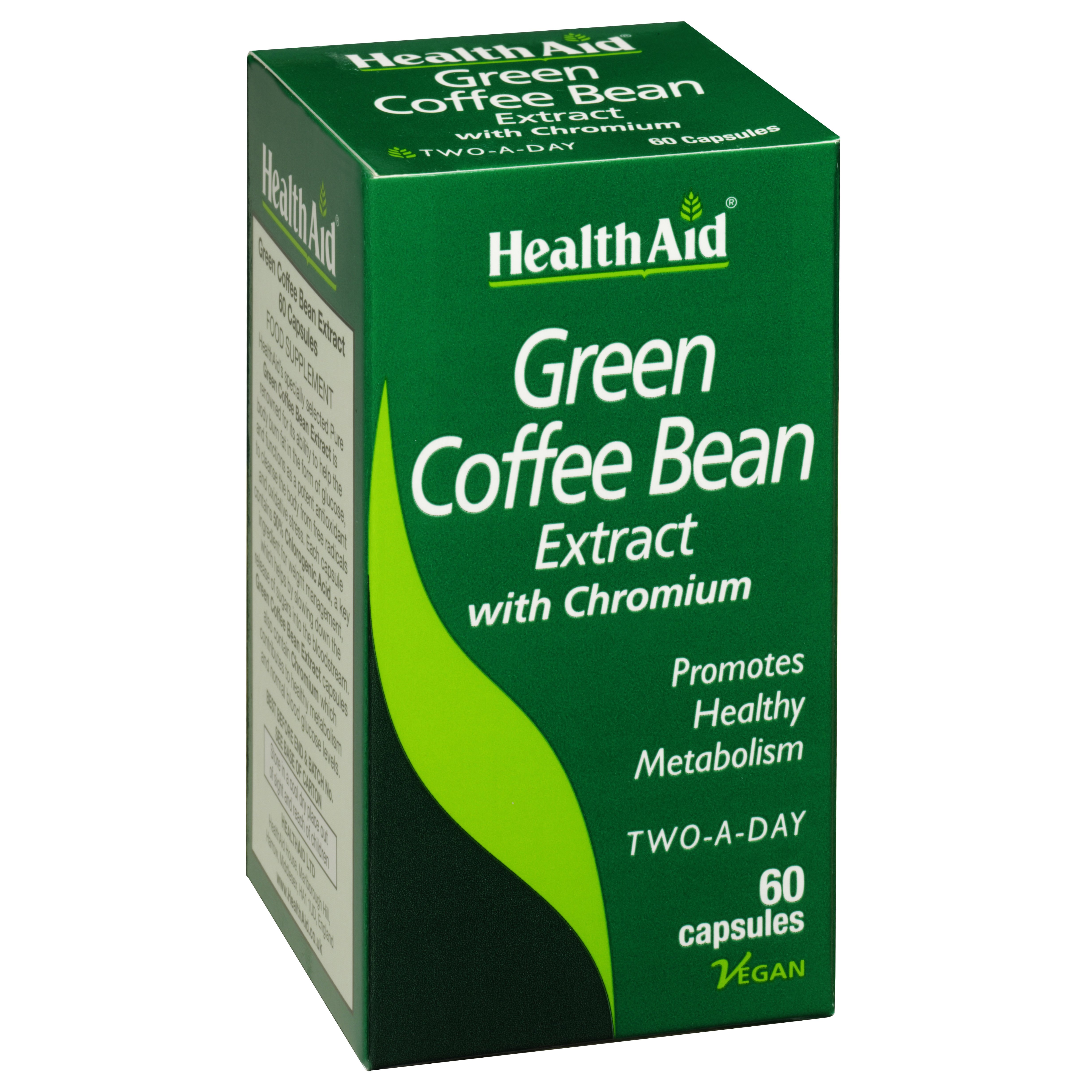 Health Aid HealthAid Green Coffee Bean Extract Εκχύλισμα Πράσινου Καφέ με Λιποδιαλυτική Δράση 60caps