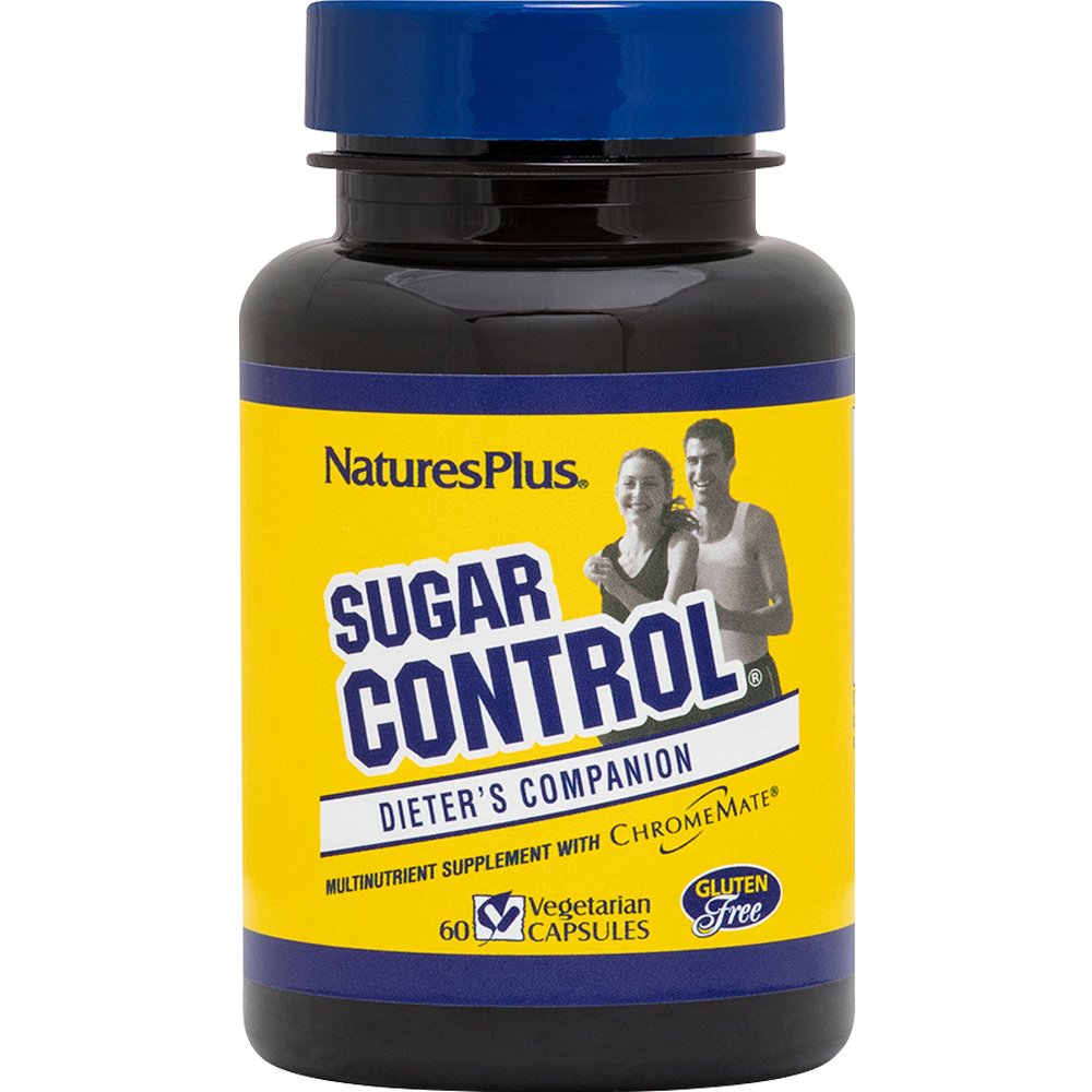 Natures Plus Natures Plus Sugar Control Συμπλήρωμα Διατροφής Εκχυλίσματος Βοτάνων, Μετάλλων & Αμινοξέων για Ρύθμιση του Σακχάρου στο Αίμα 60caps