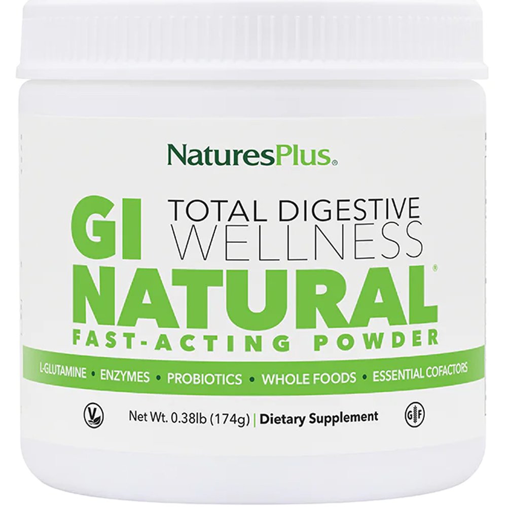 Natures Plus Natures Plus GI Natural Total Digestive Wellness Fast, Action Powder Συμπλήρωμα Διατροφής Βιταμινών, Μετάλλων, Πεπτικών Ενζύμων & Προβιοτικών για την Υποστήριξη του Πεπτικού Συστήματος & την Ενίσχυση του Γαστρεντερικού Βλεννογόνου 174g