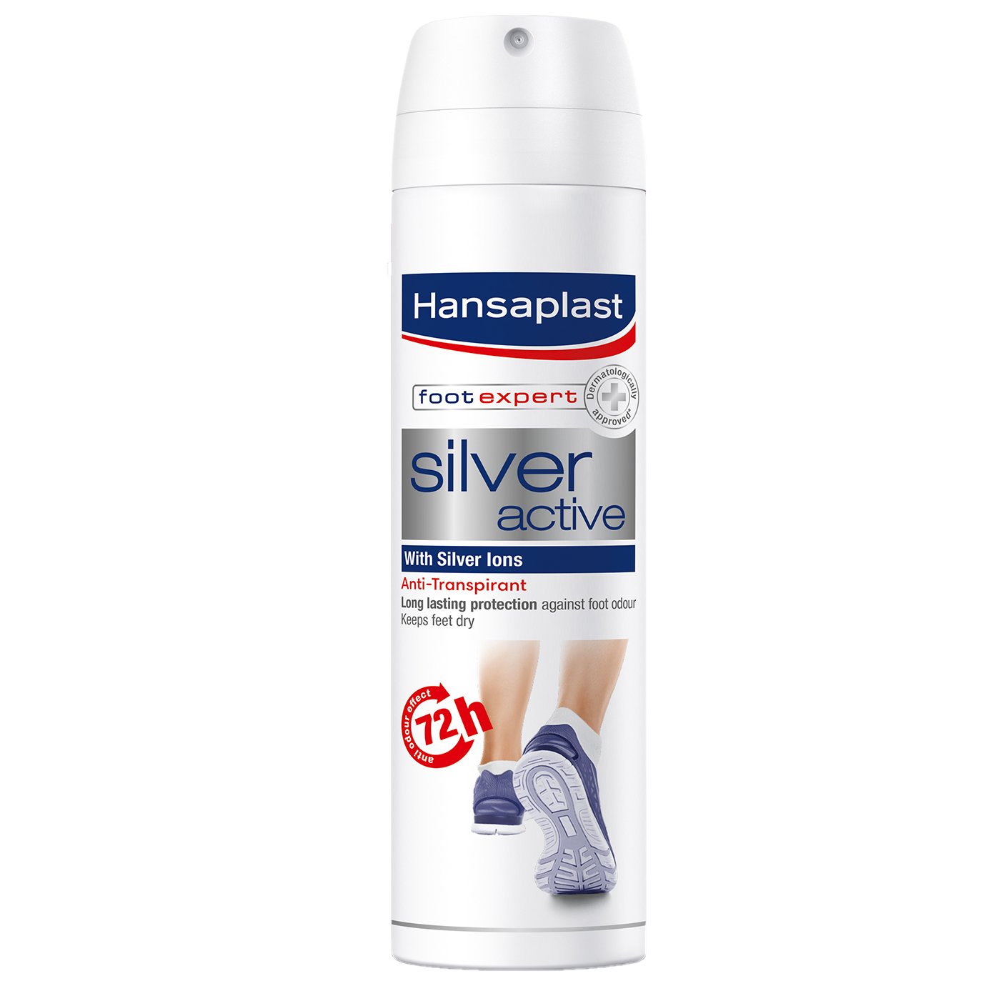 Hansaplast Hansaplast Silver Active Ανθιδρωτικό Spray Ποδιών με Ιόντα Αργύρου με 72 Ώρες Δράση 150ml