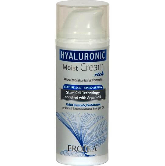 Froika Froika Hyaluronic Moist Cream Rich Κρέμα Πλούσιας Υφής για την Ενυδάτωση της Ώριμης & Ξηρής Επιδερμίδας με Υαλουρονικό Οξύ 50ml