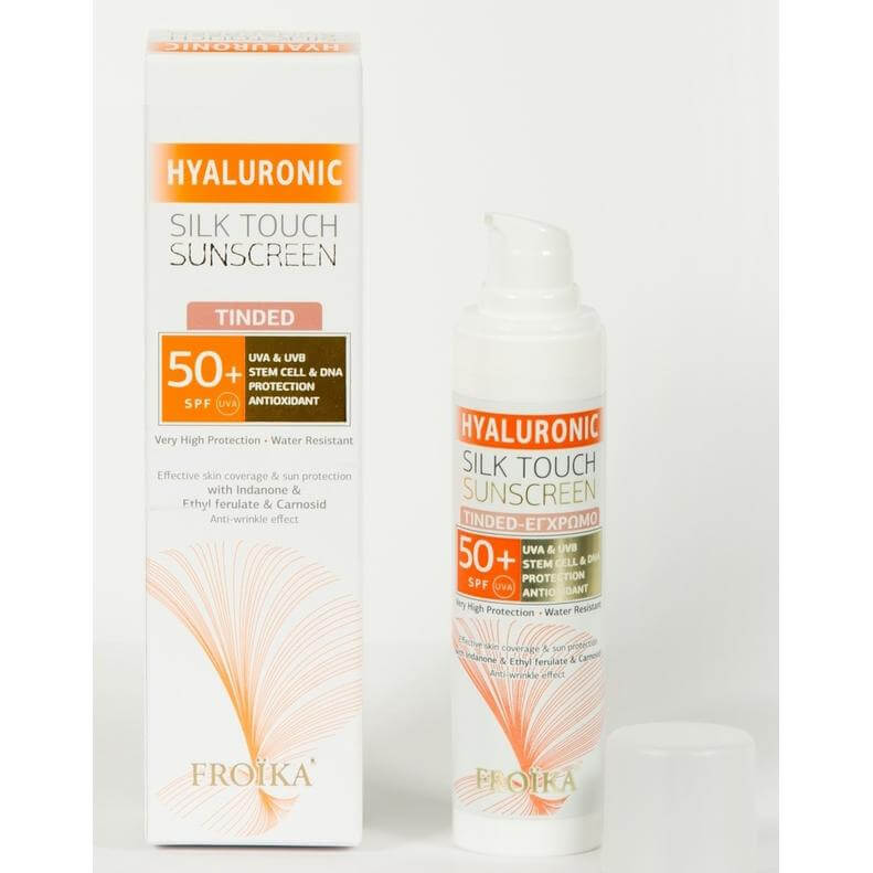 Froika Froika Hyaluronic Silk Touch Sunscreen Tinted Spf50+ Έγχρωμη Αντηλιακή Κρέμα Προσώπου Με Υαλουρονικό 40ml