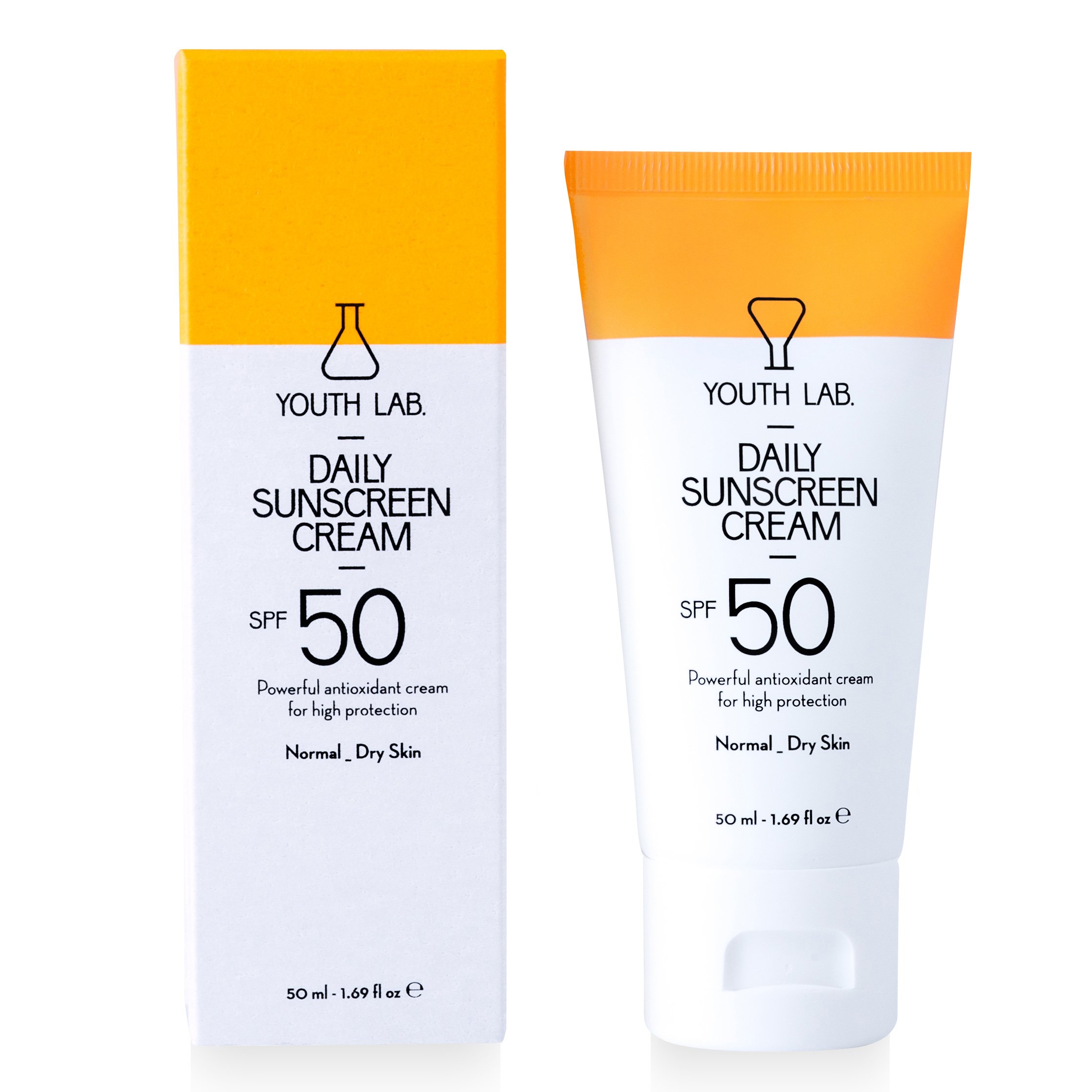 Youth Lab. Youth Lab Daily Sunscreen Cream Spf50 Normal Dry Skin, Έγχρωμη Αντηλιακή Κρέμα για Κανονικές - Ξηρές Επιδερμίδες 50ml