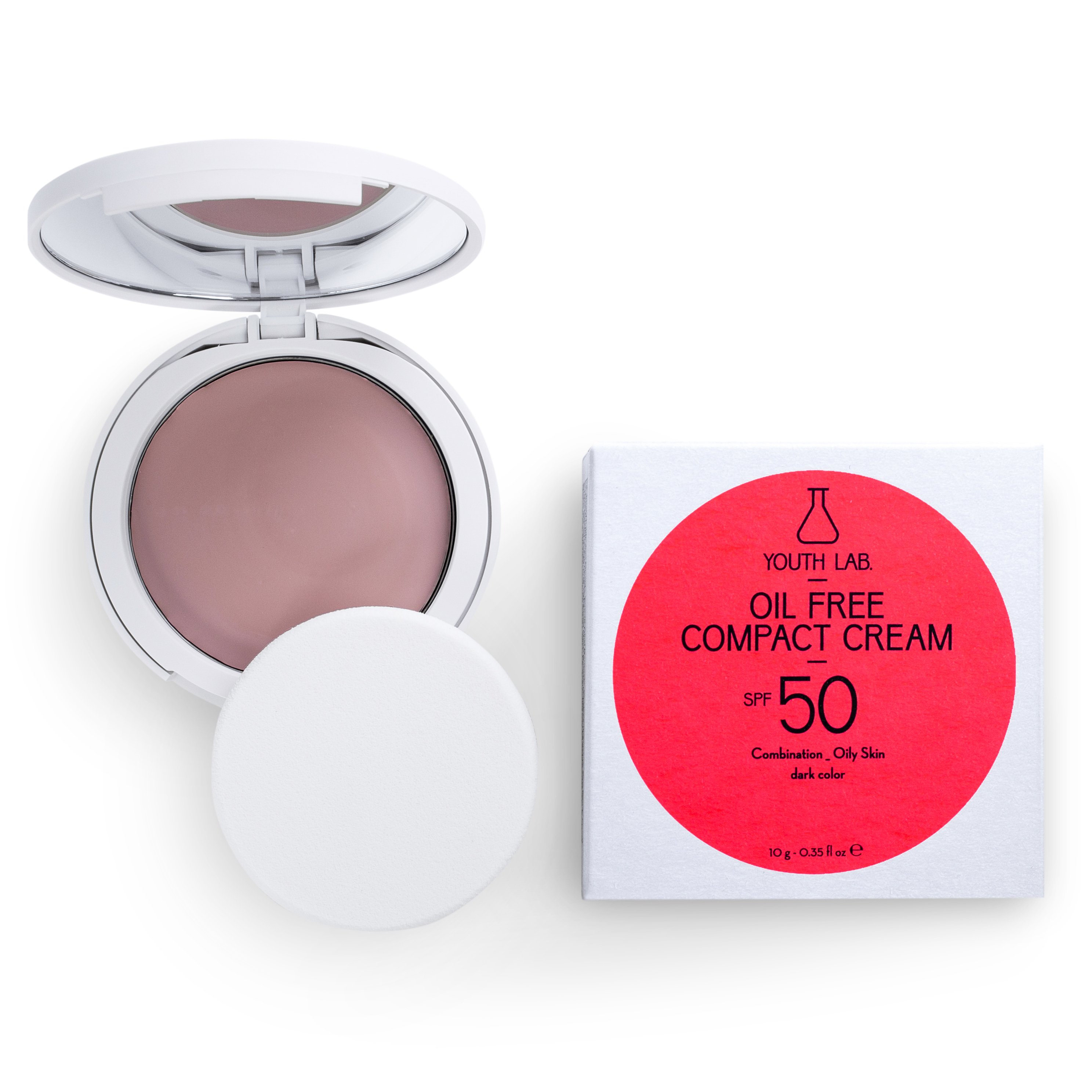 Youth Lab Oil Free Compact Spf50 Combination Oily Skin Αντηλιακή Κρέμα Υψηλής Προστασίας & Ματ Αποτελέσματος Dark Color 10gr φωτογραφία