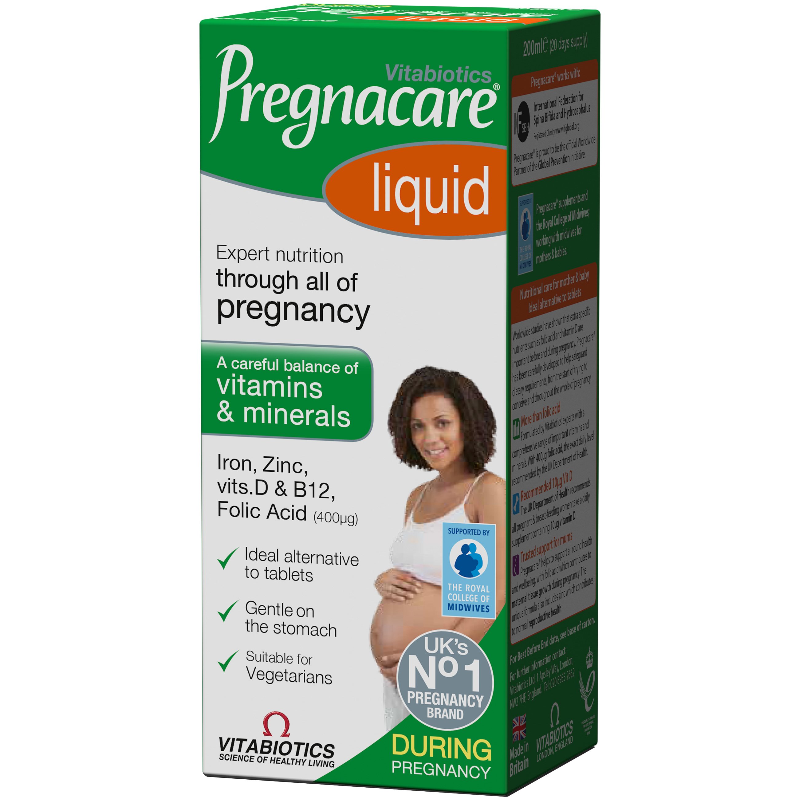 Vitabiotics Vitabiotics Pregnacare Liquid Πόσιμο Συμπλήρωμα για τη Διατροφική Υποστήριξη των Γυναικών Κατά την Περίοδο της Εγκυμοσύνης 200ml